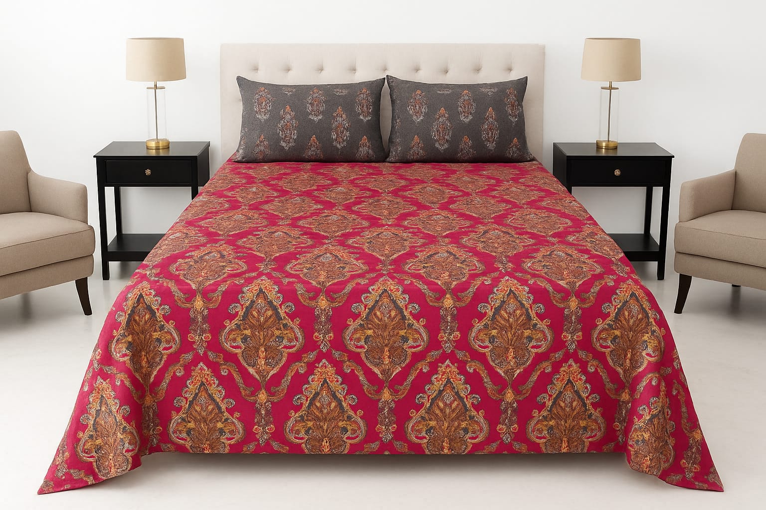 Royal Maroon Paisley